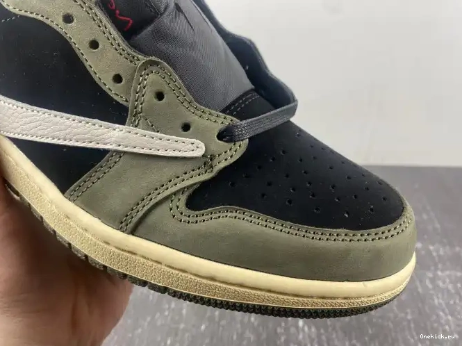 One Kick SCOTT OLIVE' TRAVIS JORDAN AIR LOW DM7866-002 OG SP 1 X 'BLACK 0615